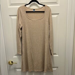Tan Knit Dress